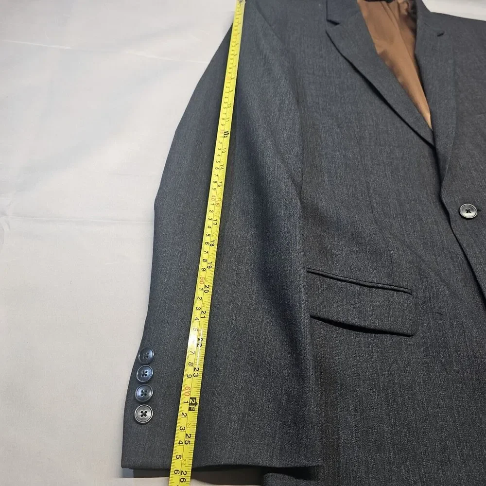 Joseph Jos. A.‎ Bank Joseph Blazer Sports Coat Dark Gray 40L Solid Slim Fit